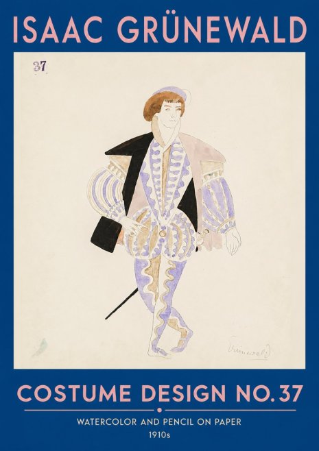 Isaac Grünewald Costume Design No. 37 No2 - Juliste