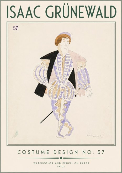 Isaac Grünewald Costume Design No. 37 No3 - Juliste