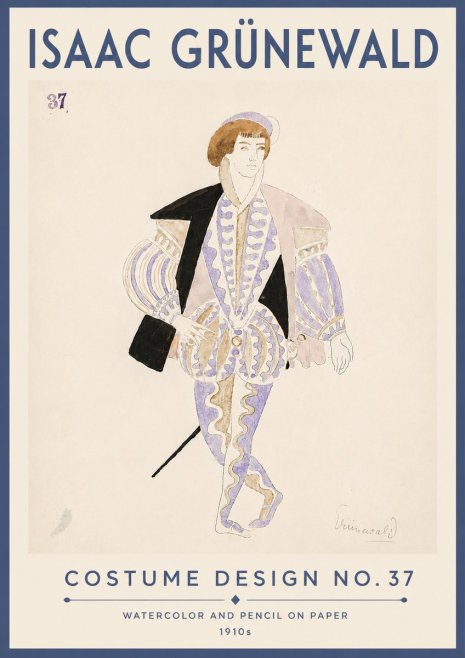 Isaac Grünewald Costume Design No. 37 No6 - Juliste