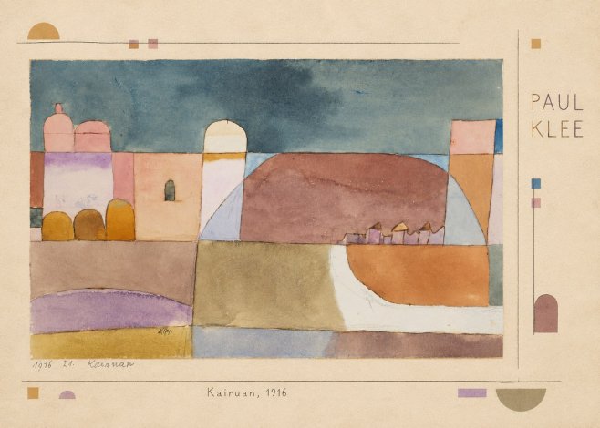 Paul Klee Kairuan, 1916 No4 - Juliste