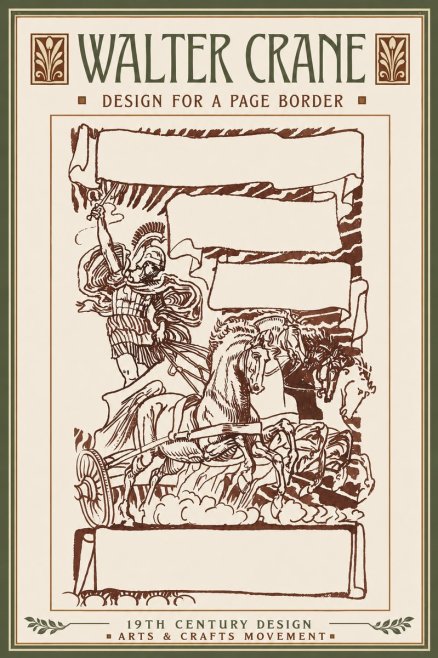 Walter Crane Design for a Page Border No6 - Juliste