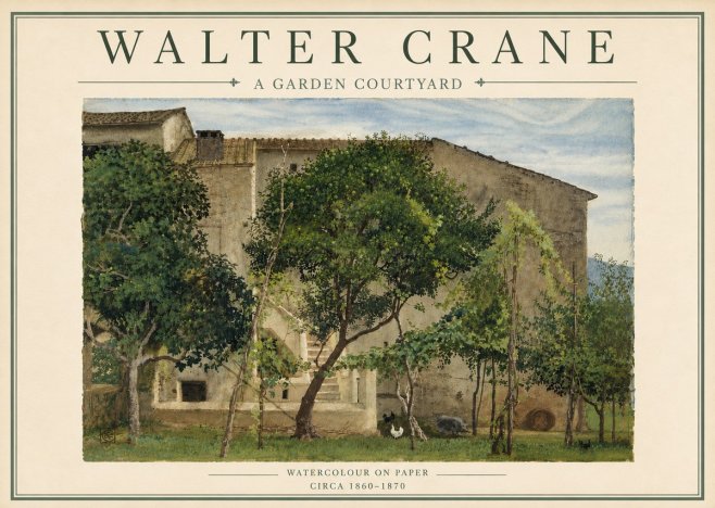Walter Crane A Garden Courtyard No5 - Juliste