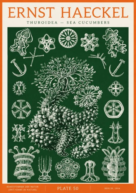 Ernst Haeckel Thuroidea - Sea Organisms No3 - Juliste