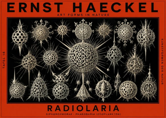 Ernst Haeckel Radiolaria No2 - Juliste