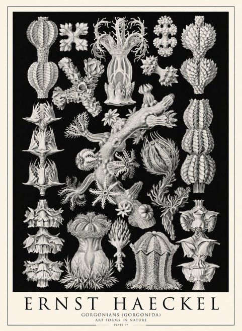 Ernst Haeckel Gorgonians No4 - Juliste