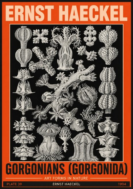 Ernst Haeckel Gorgonians No5 - Juliste