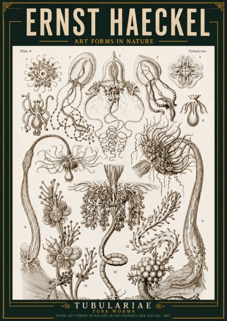 Ernst Haeckel Tubulariae No3 - Juliste