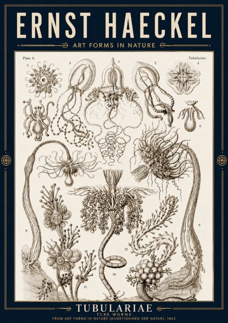 Ernst Haeckel Tubulariae No4 - Juliste