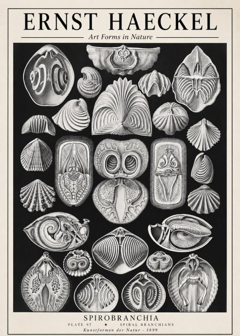 Ernst Haeckel Spirobranchia No1 - Juliste