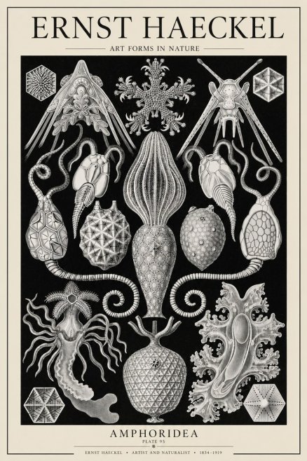 Ernst Haeckel Amphoridea No6 - Juliste