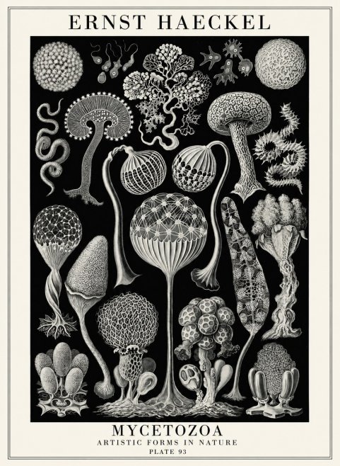 Ernst Haeckel Mycetozoa No4 - Juliste