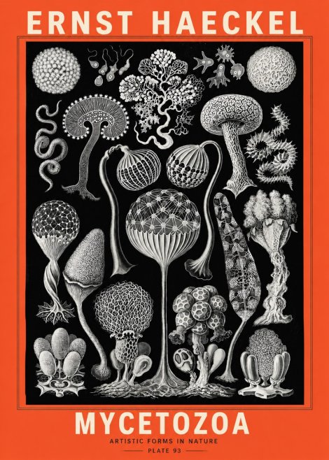 Ernst Haeckel Mycetozoa No5 - Juliste