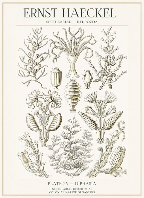 Ernst Haeckel Sertulariidae No2 - Juliste