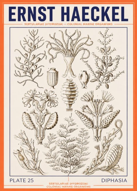 Ernst Haeckel Sertulariidae No4 - Juliste