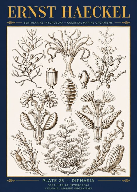 Ernst Haeckel Sertulariidae No5 - Juliste