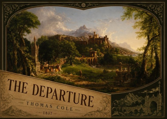 Thomas Cole The Departure I No5 - Juliste