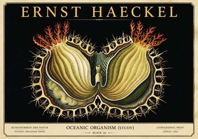 Ernst Haeckel Nature's Architecture No6 - Juliste