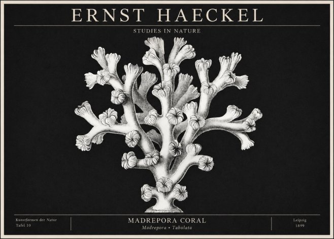Ernst Haeckel Corallium Rubrum I No2 - Juliste