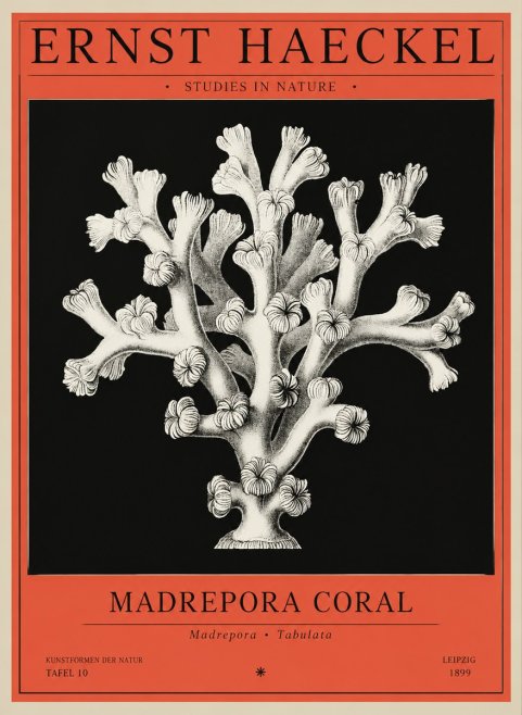 Ernst Haeckel Corallium Rubrum I No3 - Juliste