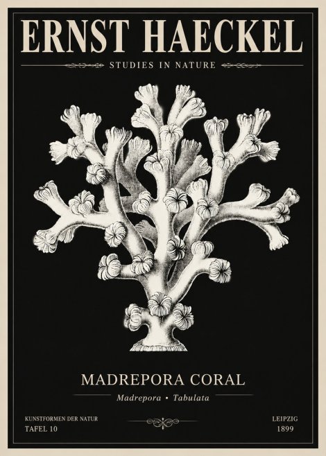 Ernst Haeckel Corallium Rubrum I No6 - Juliste