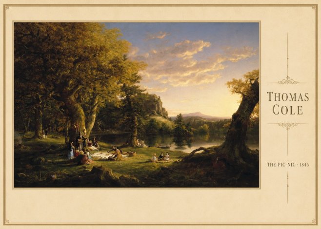 Thomas Cole The Pic-nic I No3 - Juliste