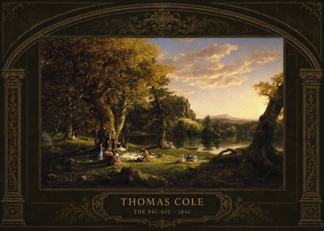 Thomas Cole The Pic-nic I No4 - Juliste
