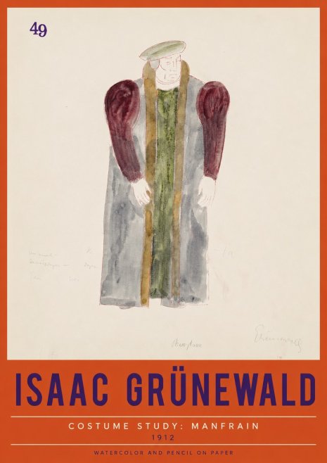 Isaac Grünewald Costume Study: Manfrain No2 - Juliste