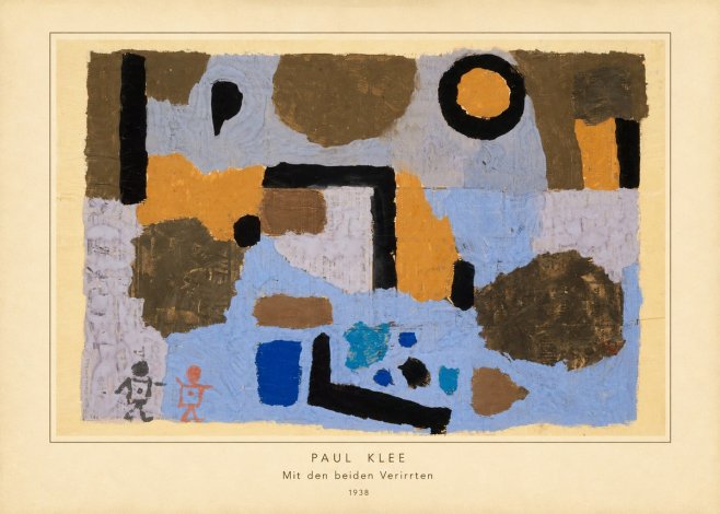 Paul Klee Mit Den Beiden Verirrten No4 - Juliste