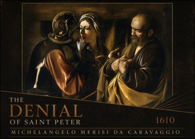 Michelangelo Merisi da Caravaggio The Denial of Saint Peter No3 - Juliste
