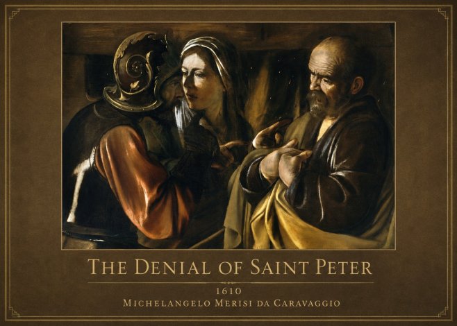 Michelangelo Merisi da Caravaggio The Denial of Saint Peter No6 - Juliste