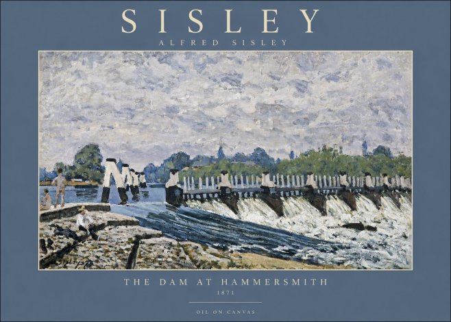 Sisley The Dam at Hammersmith No2 - Juliste