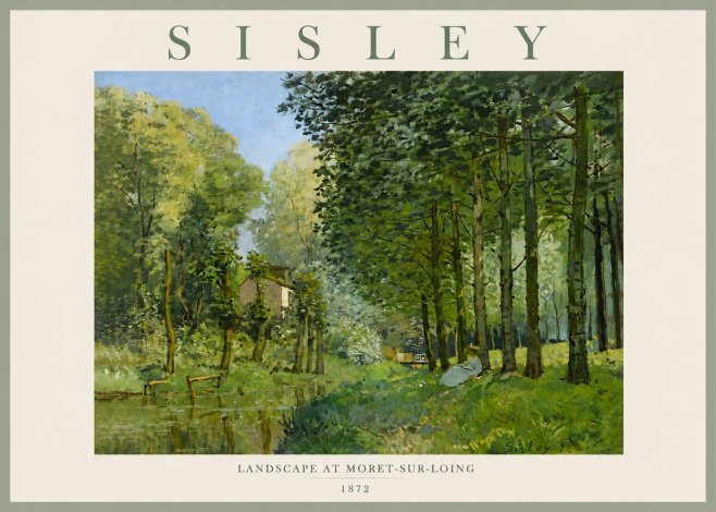 Sisley Landscape at Moret-sur-loing No6 - Juliste