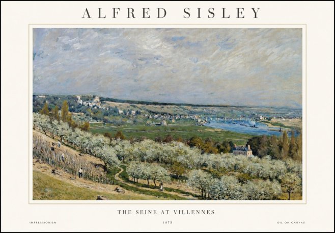 Sisley The Seine at Villennes No1 - Juliste
