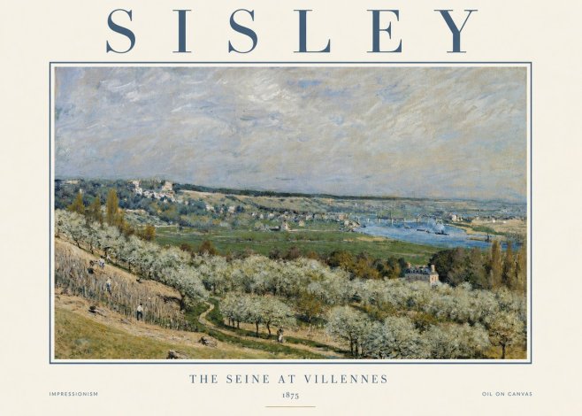 Sisley The Seine at Villennes No3 - Juliste