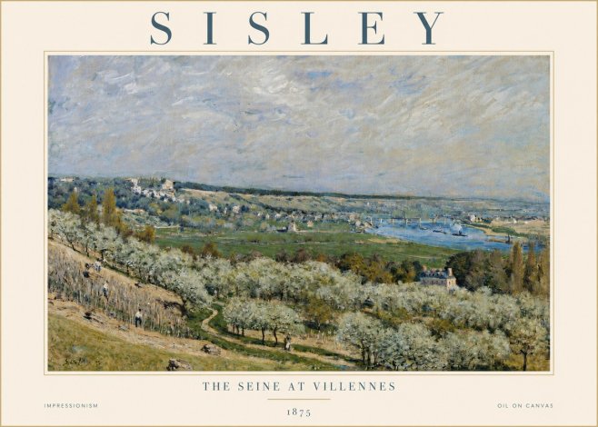 Sisley The Seine at Villennes No4 - Juliste