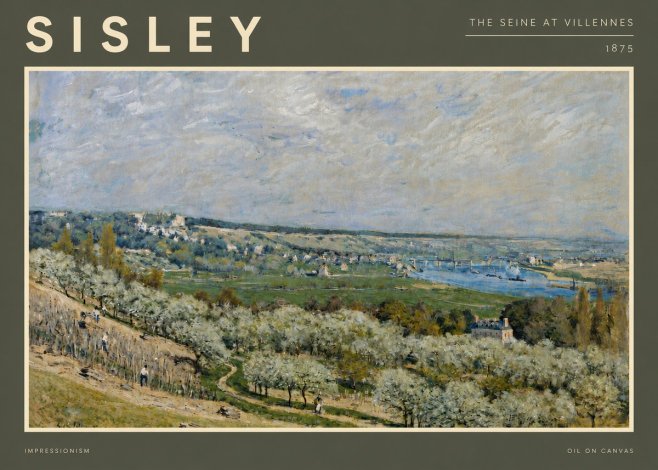 Sisley The Seine at Villennes No5 - Juliste