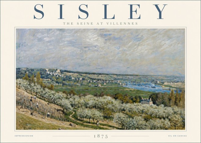 Sisley The Seine at Villennes No6 - Juliste