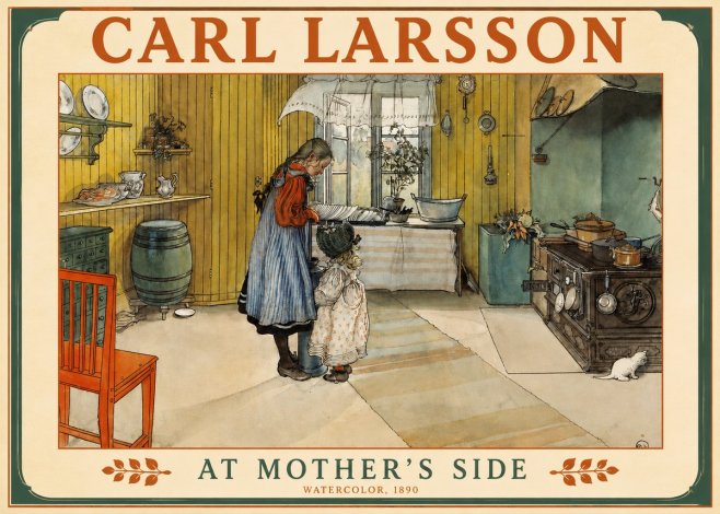 Carl Larsson At Mother's Side No2 - Juliste