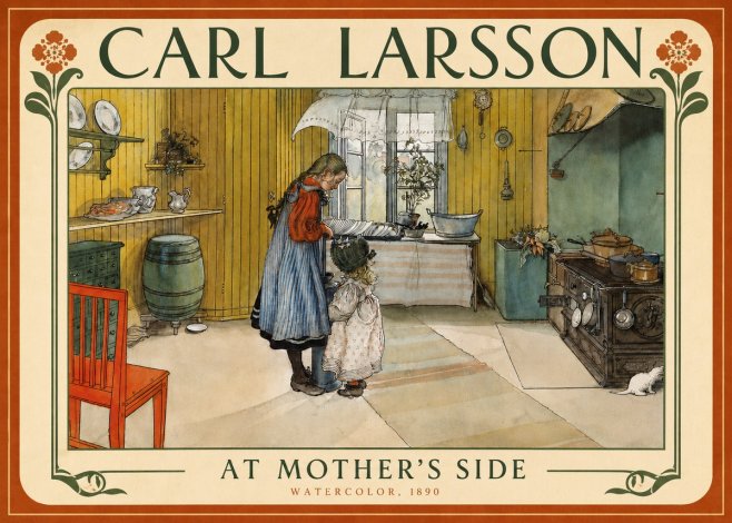 Carl Larsson At Mother's Side No4 - Juliste