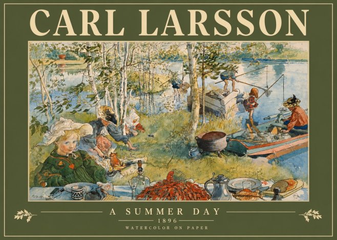 Carl Larsson A Summer Day No3 - Juliste