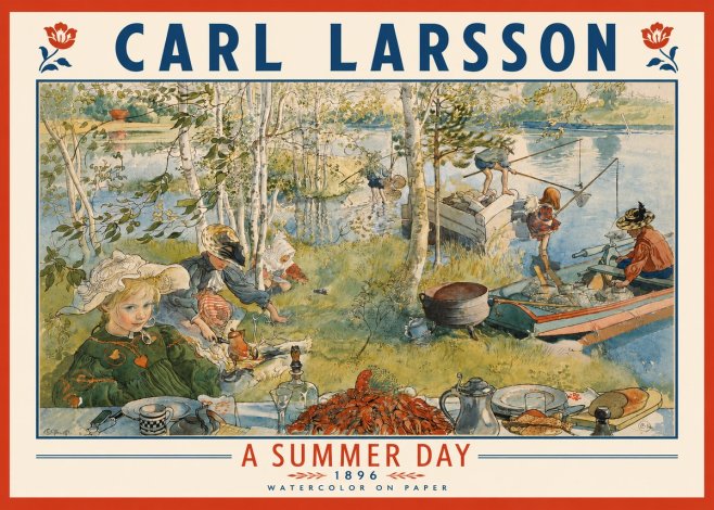 Carl Larsson A Summer Day No4 - Juliste