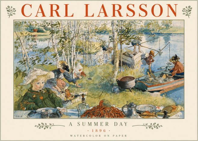 Carl Larsson A Summer Day No5 - Juliste