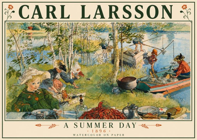 Carl Larsson A Summer Day No6 - Juliste