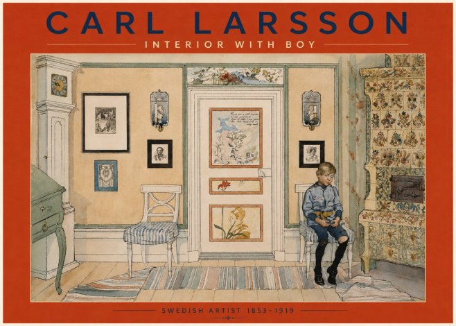 Carl Larsson Interior with Boy No4 - Juliste