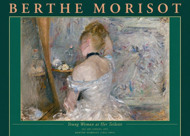Berthe Morisot Young Woman at Her Toilette No4 - Juliste