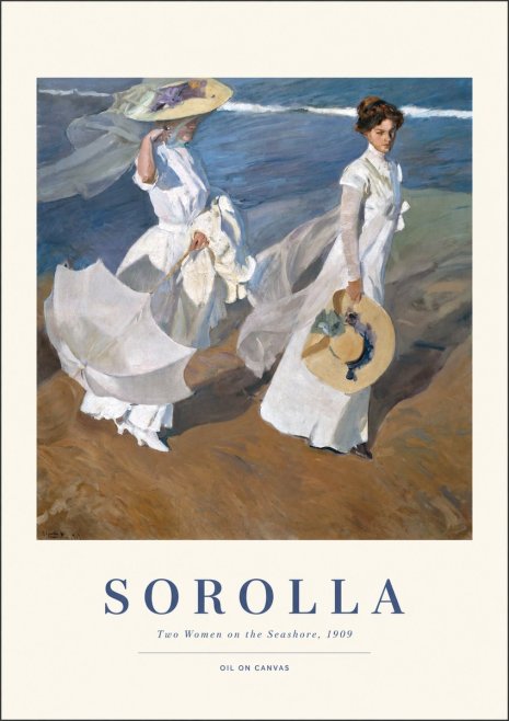 Sorolla Two Women on the Seashore, 1909 No1 - Juliste