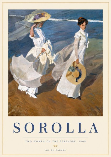 Sorolla Two Women on the Seashore, 1909 No3 - Juliste