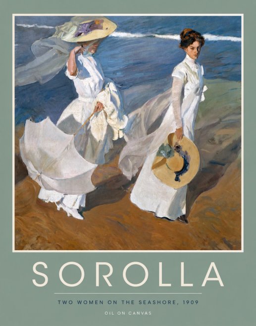 Sorolla Two Women on the Seashore, 1909 No4 - Juliste