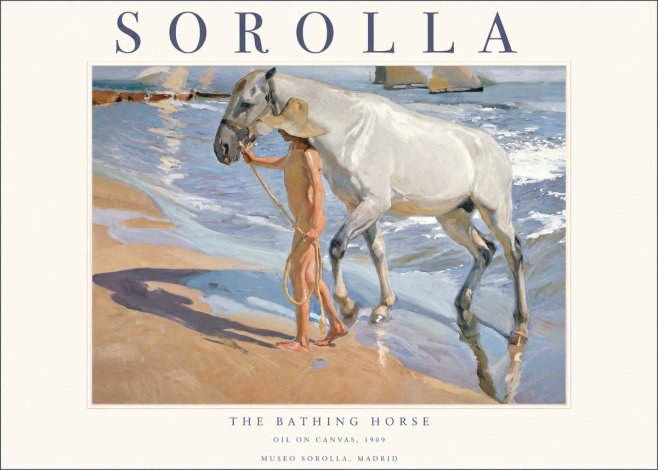 Sorolla The Bathing Horse No1 - Juliste