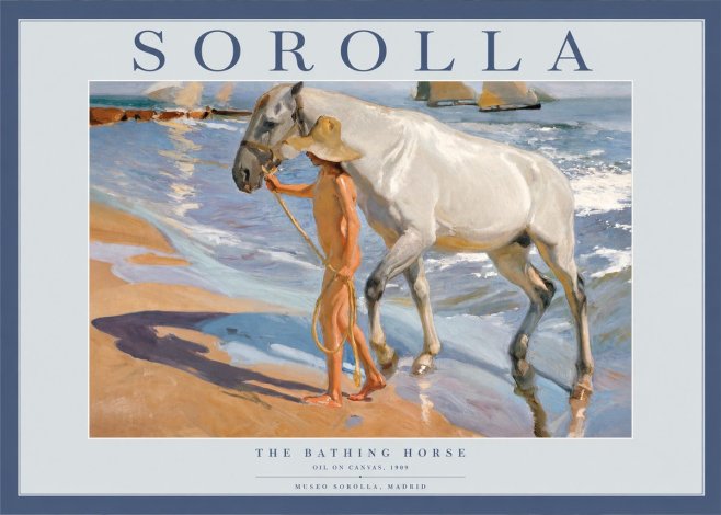 Sorolla The Bathing Horse No2 - Juliste